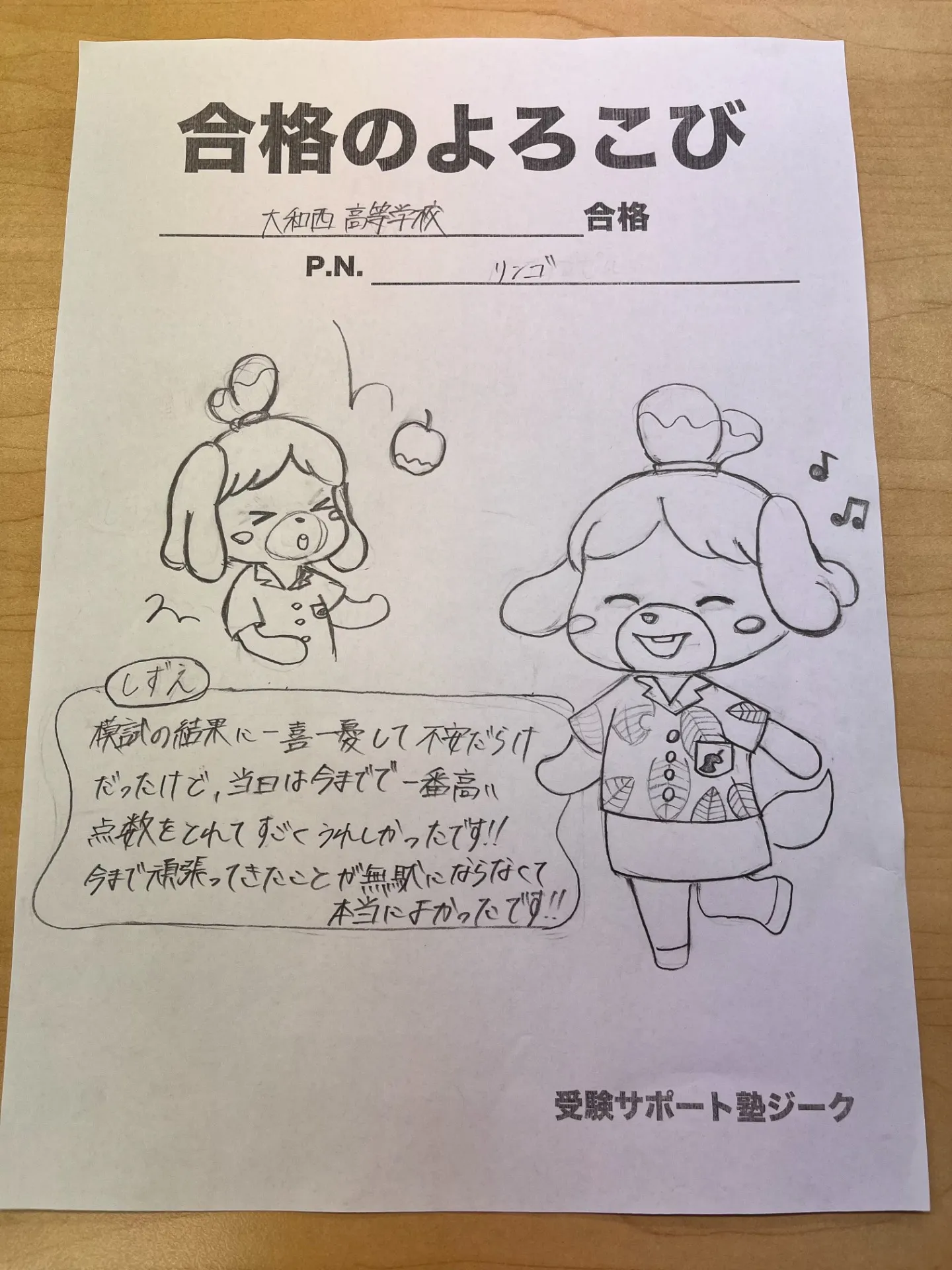 大和西高等学校合格