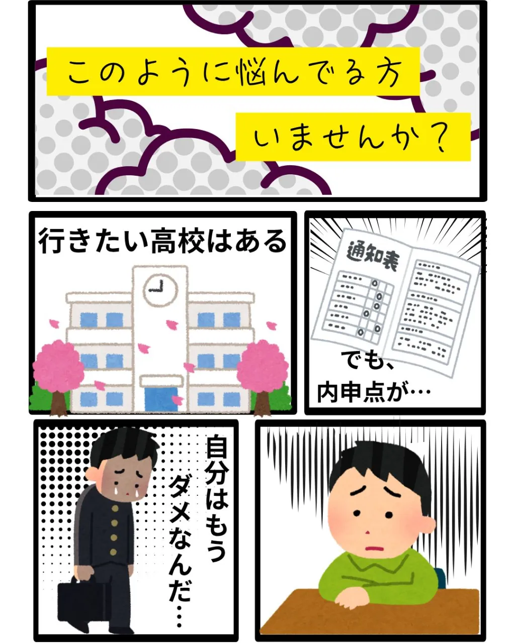 低い内申、燃える闘志。
